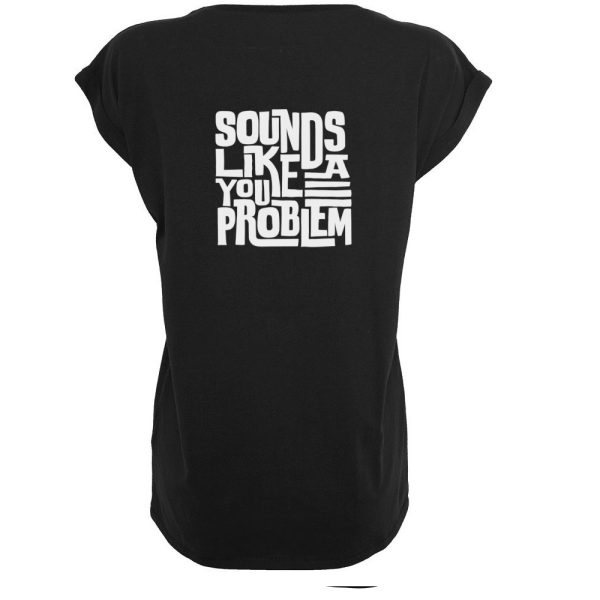 You problem T-shirt dames zwart