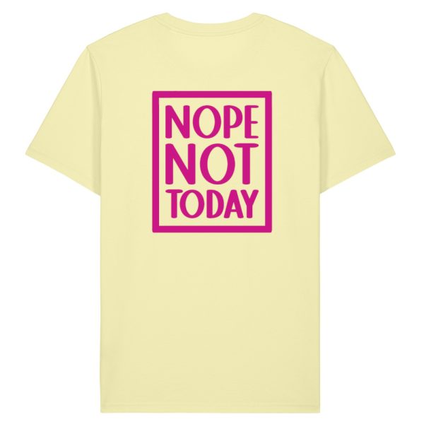 Nope not today T-shirt geel