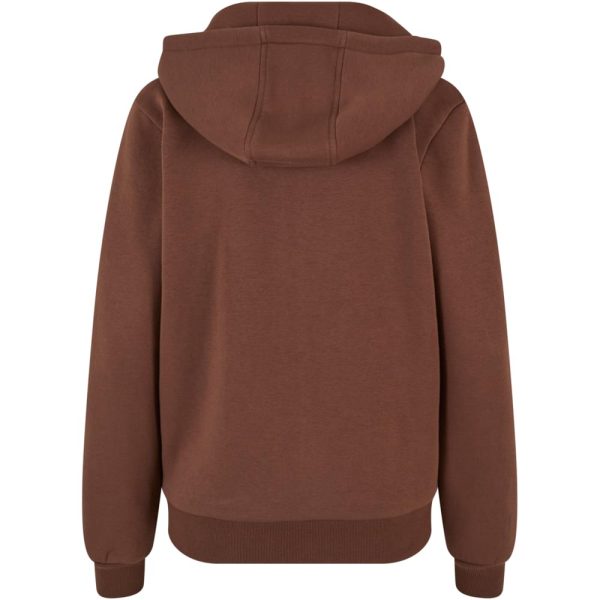 Zip hoodie dames bruin - Afbeelding 2
