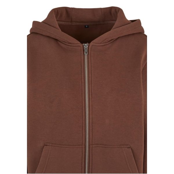 Zip hoodie dames bruin - Afbeelding 5