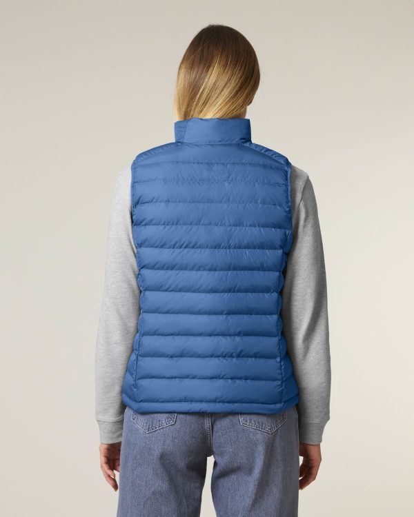 Puffer bodywarmer dames blauw - Afbeelding 3