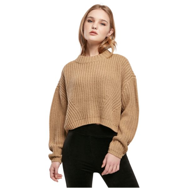 Oversized sweater dames beige - Afbeelding 3