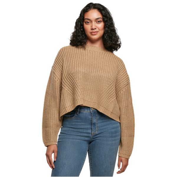 Oversized sweater dames beige - Afbeelding 4