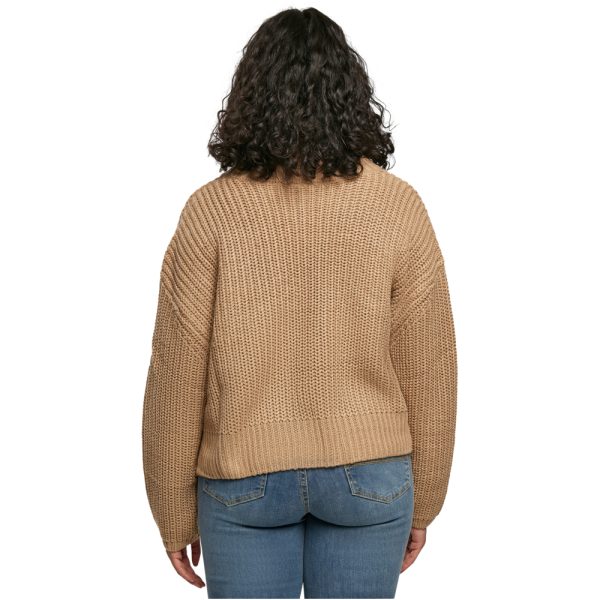 Oversized sweater dames beige - Afbeelding 6