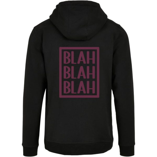 Blah blah hoodie zwart + kado