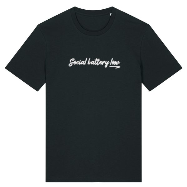Social battery low T-shirt - Afbeelding 2