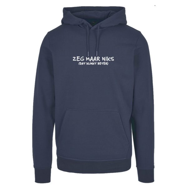 Zeg maar niks hoodie + kado - Afbeelding 3