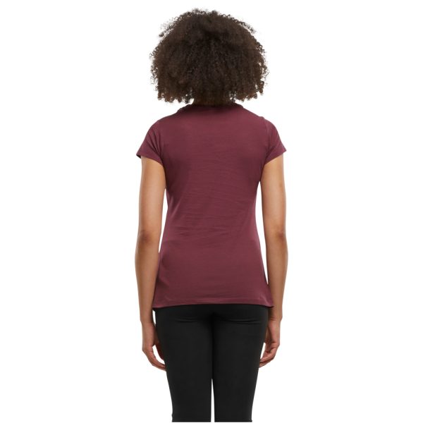 Stop met lezen classic dames t-shirt bordeaux - Afbeelding 3