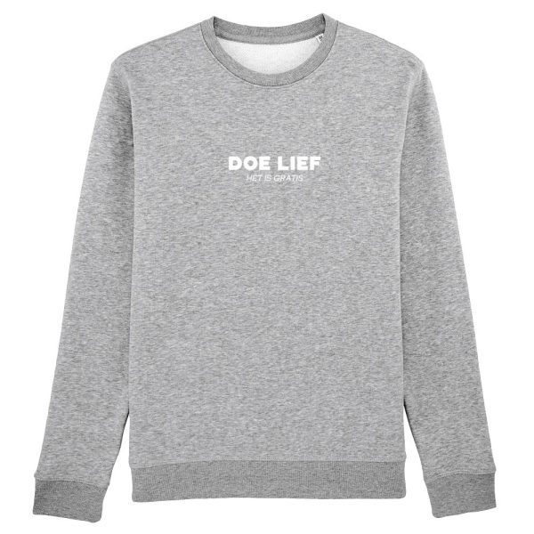 Doe lief sweater grijs