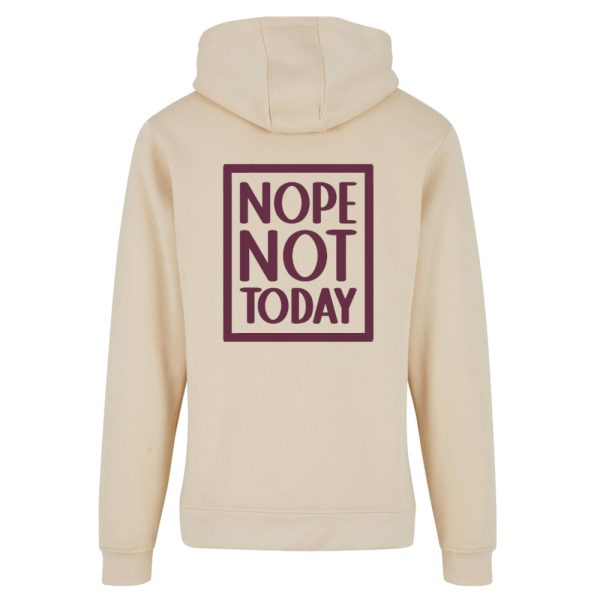Nope not today hoodie beige + kado