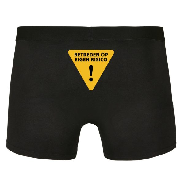 Betreden op eigen risico boxershort