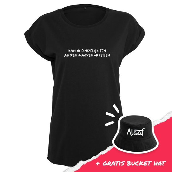Masker T-shirt dames + Alaaf hat