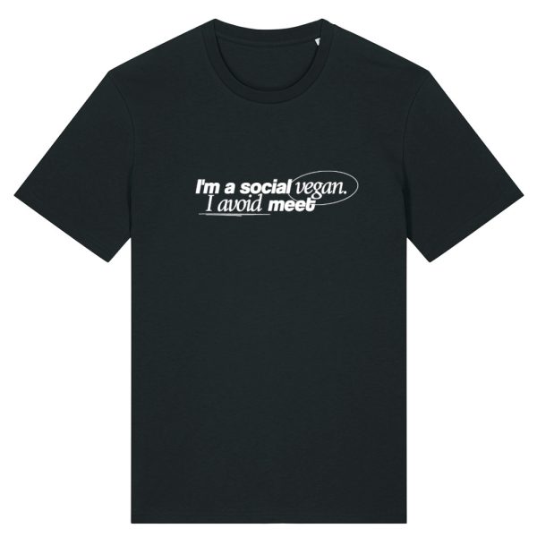Social vegan T-shirt