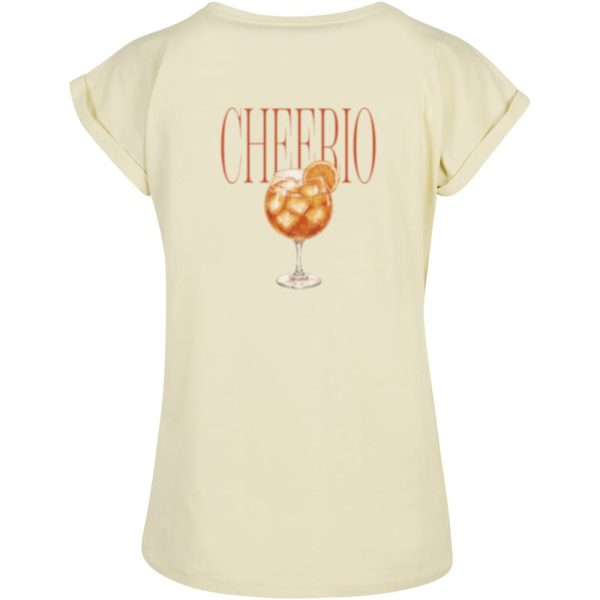 Cheerio T-shirt dames geel