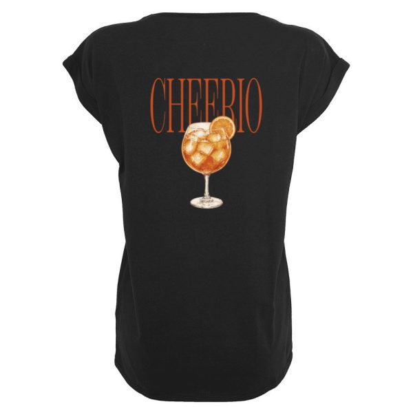 Cheerio T-shirt dames zwart