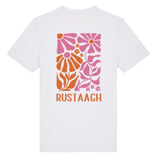Flower orange T-shirt wit