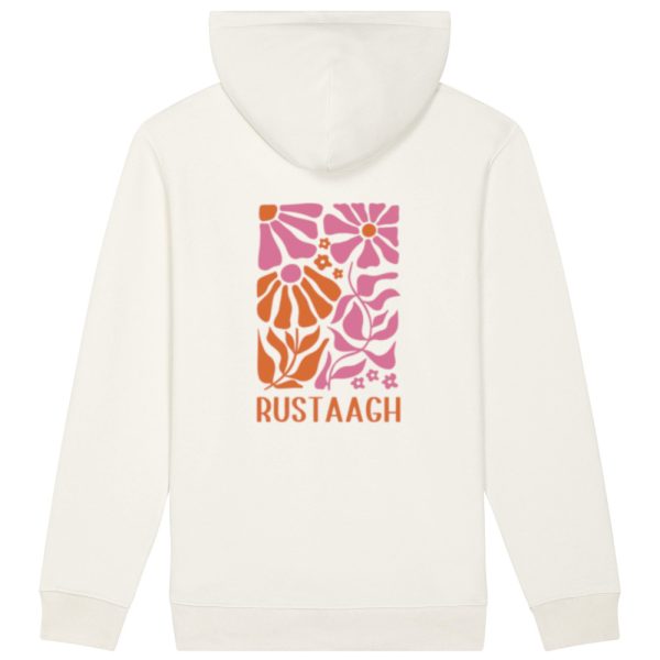 Flower orange hoodie off white