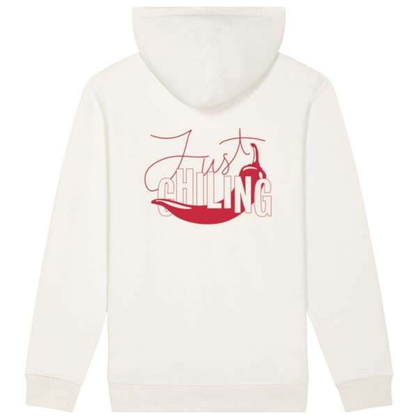 Just chiling hoodie off white