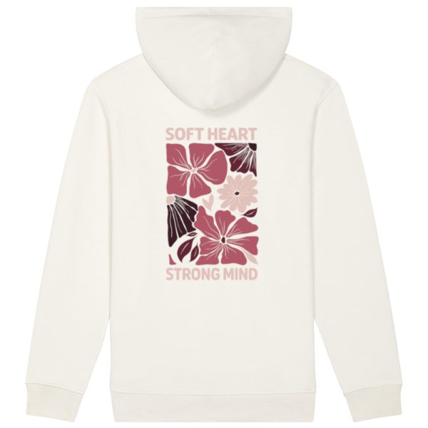 Soft heart hoodie off white