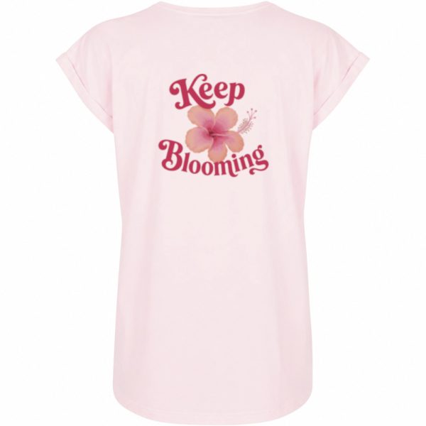 Keep blooming T-shirt dames roze