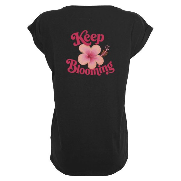 Keep blooming T-shirt dames zwart
