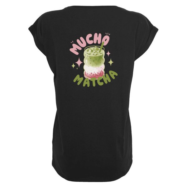 Mucho matcha T-shirt dames zwart