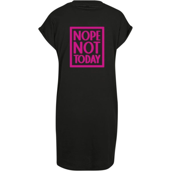 Nope not today dress zwart