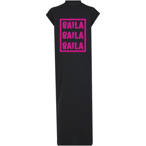 Baila baila long split dress zwart