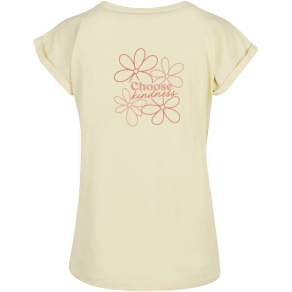Choose kindness T-shirt dames geel