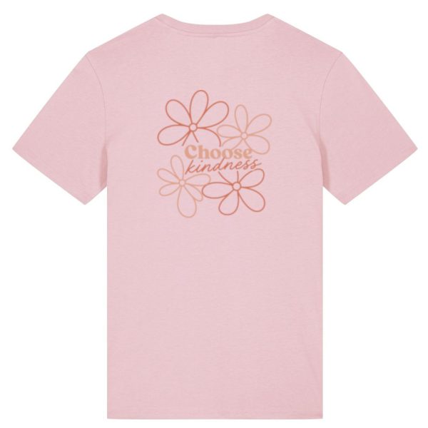 Choose kindness T-shirt roze