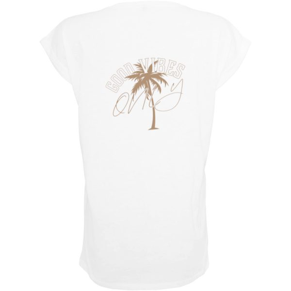 Good vibes T-shirt dames wit