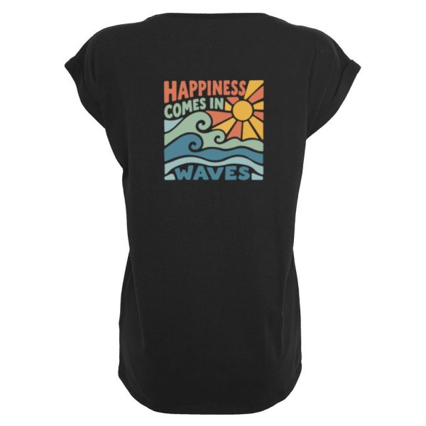 Happiness T-shirt dames zwart