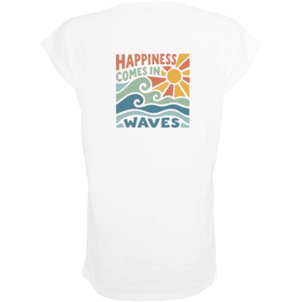 Happiness T-shirt dames wit
