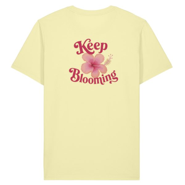 Keep blooming T-shirt geel