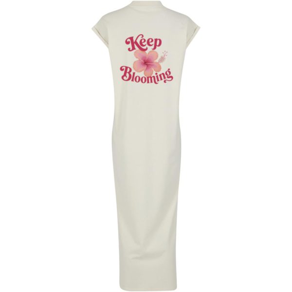 Keep blooming long split dress off white