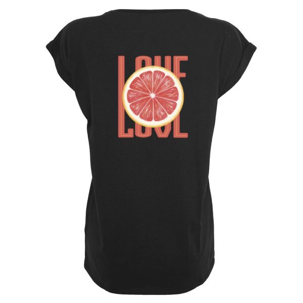 Love T-shirt dames zwart