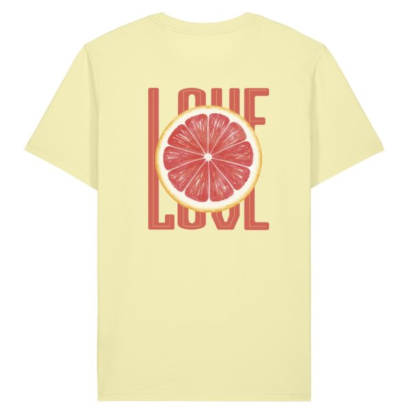 Love T-shirt geel