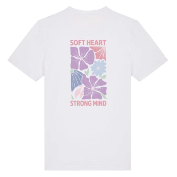Soft heart pastel T-shirt wit