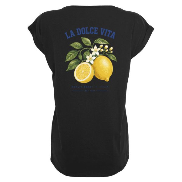La dolce vita T-shirt dames zwart