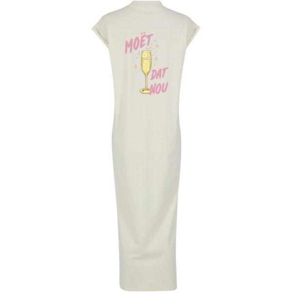 Moët dat nou long split dress off white