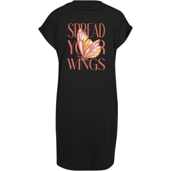Spread your wings dress zwart