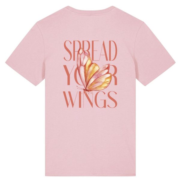 Spread your wings T-shirt roze