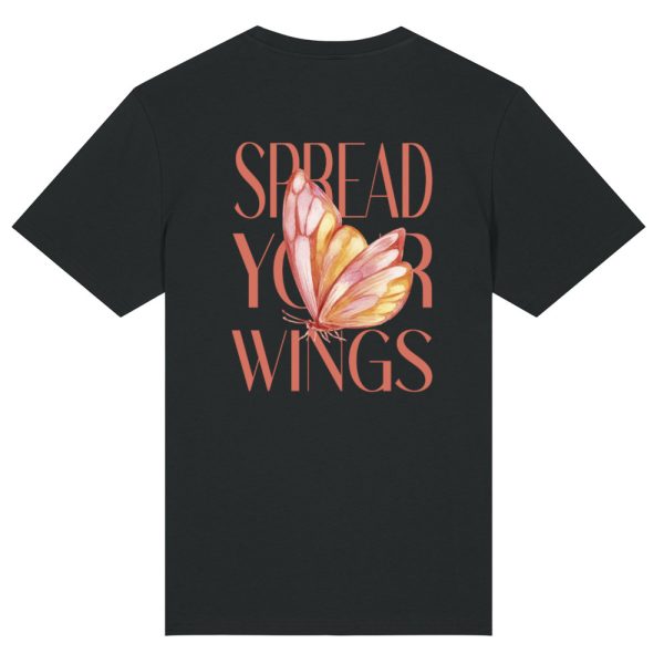 Spread your wings T-shirt zwart