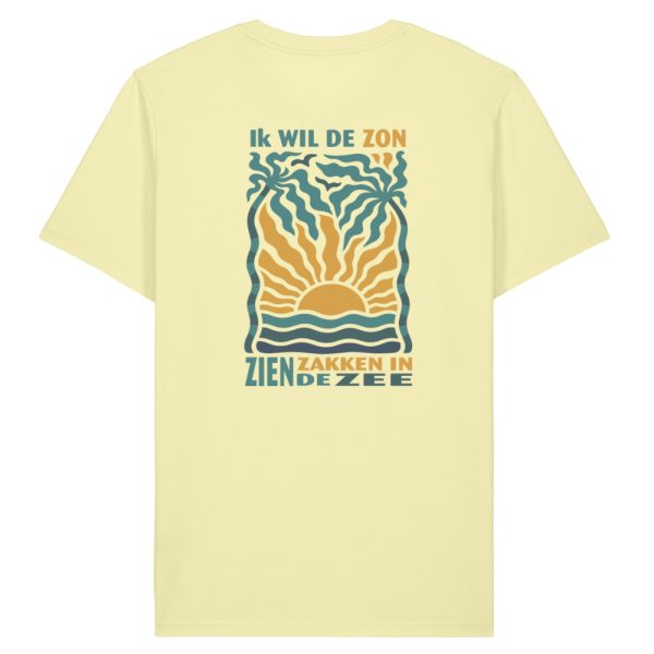 Zon zien zakken zee T-shirt geel