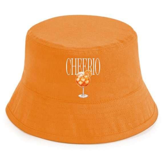 Cheerio bucket hat oranje