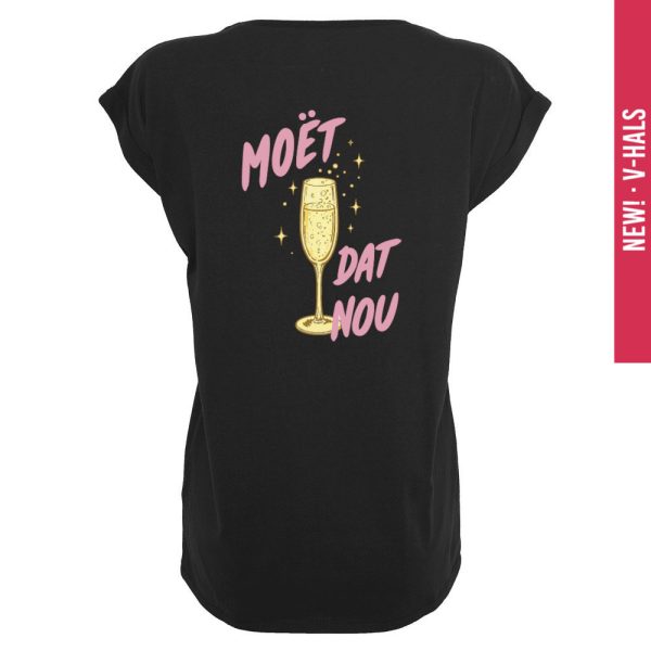 Moët dat nou V-hals T-shirt dames