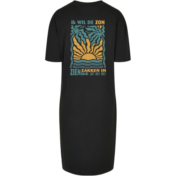 Zon zien zakken T-shirt split dress