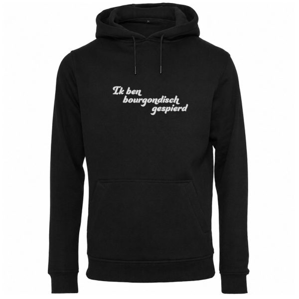 Bourgondisch gespierd hoodie