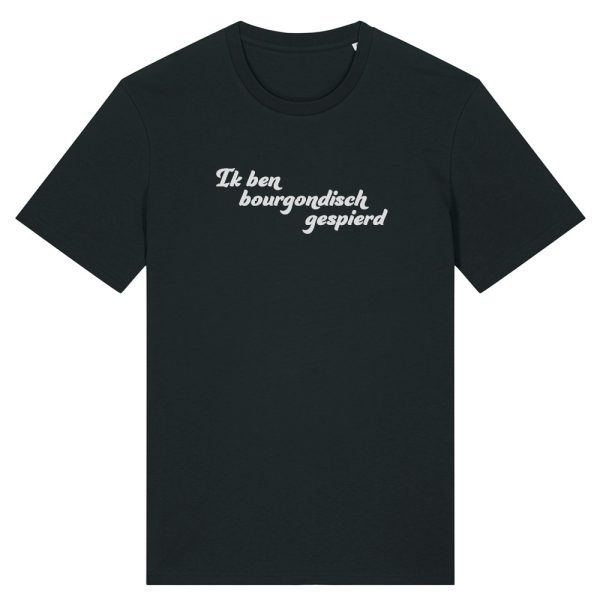 Bourgondisch gespierd T-shirt