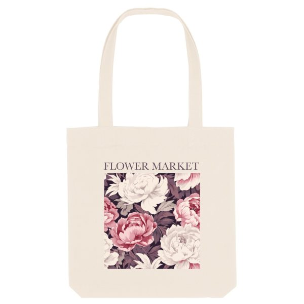 Flower market tote bag